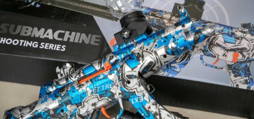 Una de las escopetas de juguete incautada por Pro Consumidor en operativos realizados estos últimos días.