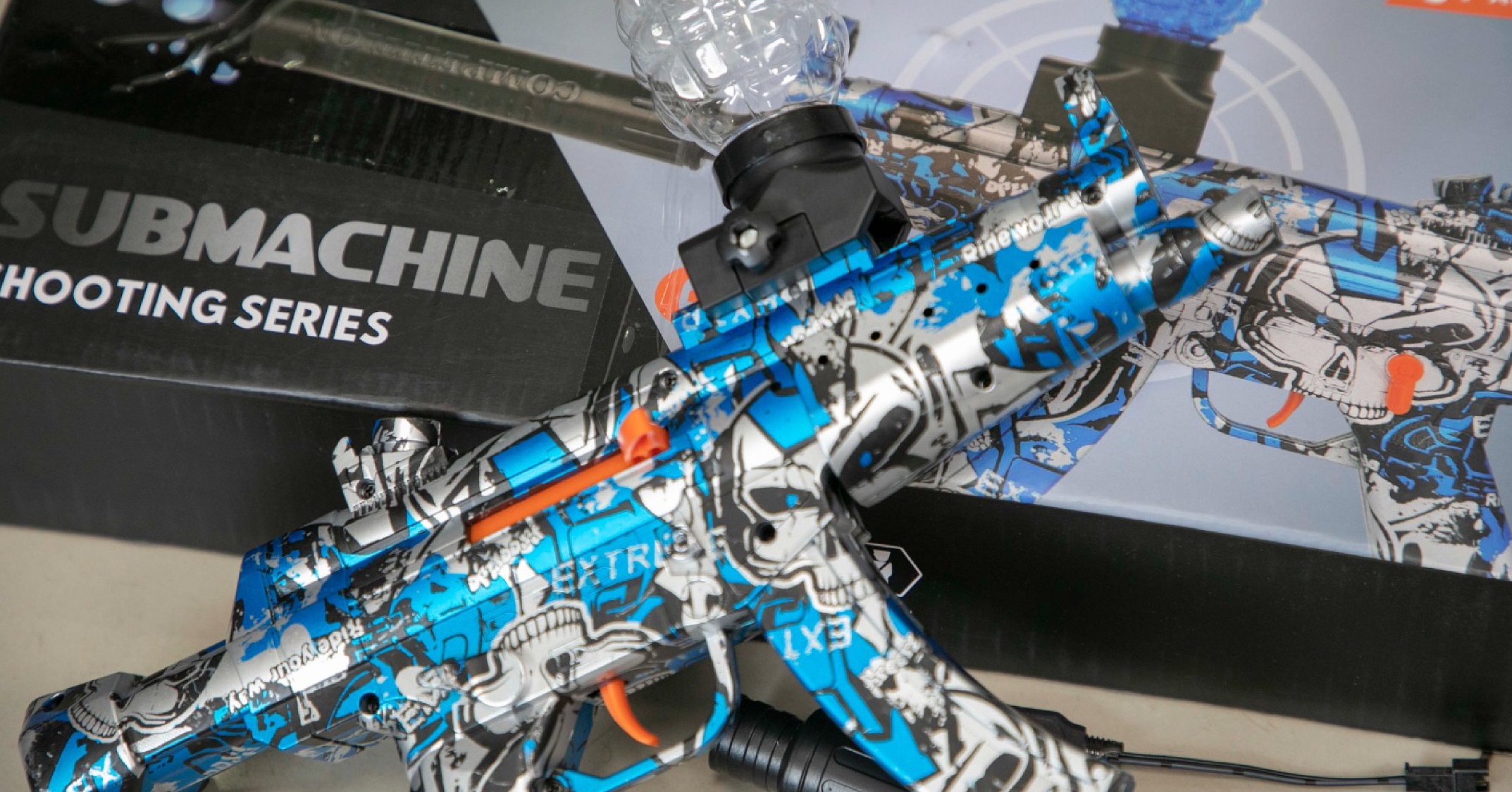 Una de las escopetas de juguetes incautada por Pro Consumidor en operativos realizados estos últimos días.